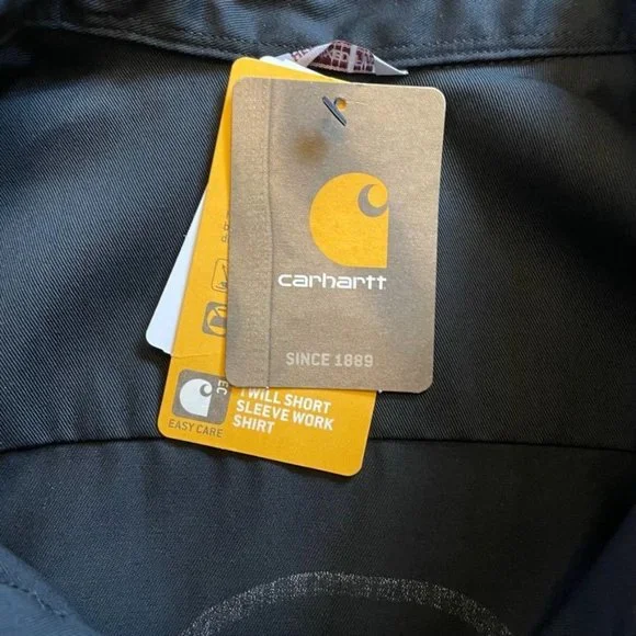 Mens Carhartt Amador Colab Shirt Black Button Down Size XL u New With Tags - Picture 12 of 14